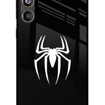 Miles Symbol Samsung F55 5G Glass Case Back Cover by Casekaro