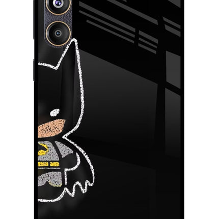 Bat Kitty Samsung F55 5G Glass Case Back Cover by Casekaro