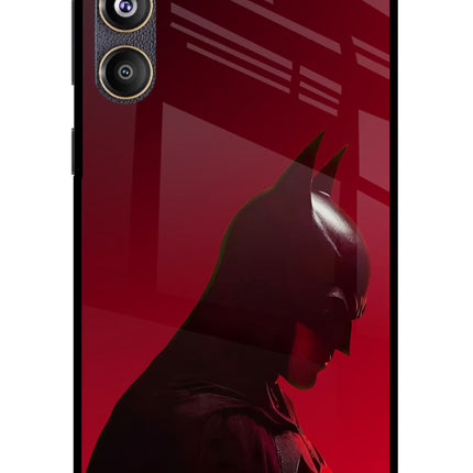 Dark Knight Samsung F55 5G Glass Case Back Cover by Casekaro