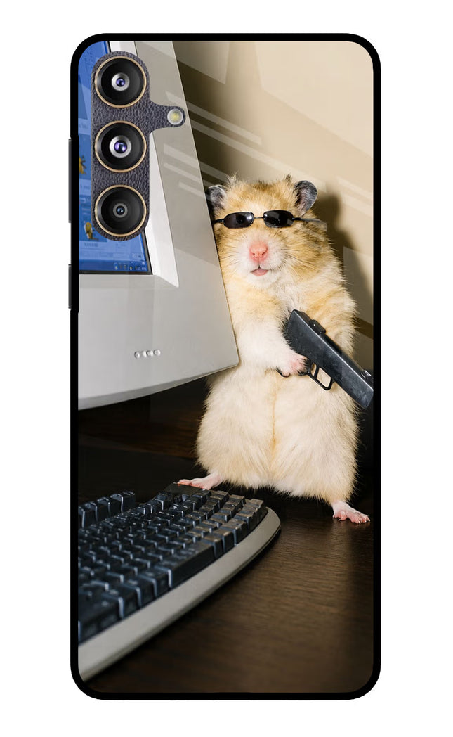 Hacker Hamster Samsung F55 5G Glass Case