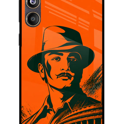 Bhagat Singh Legacy Samsung F55 5G Glass Case Back Cover by Casekaro