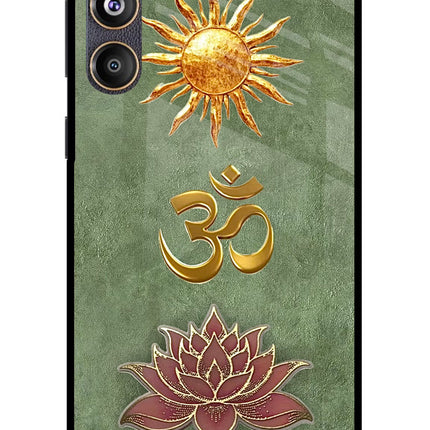Om & Lotus Samsung F55 5G Glass Case