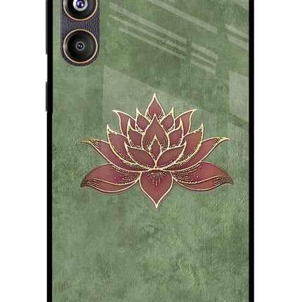 Lotus Grace Samsung F55 5G Glass Case