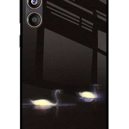 Silent Swans Samsung F55 5G Glass Case