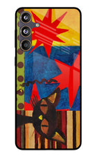 Pop Cat Samsung F55 5G Glass Case