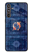 Koi Blue Samsung F55 5G Glass Case
