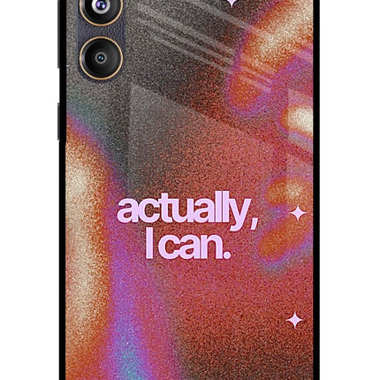 Pink Aura Samsung F55 5G Glass Case