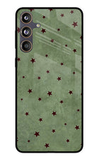 Green Stars Samsung F55 5G Glass Case