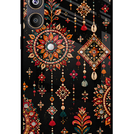 Boho Noir Samsung F55 5G Glass Case