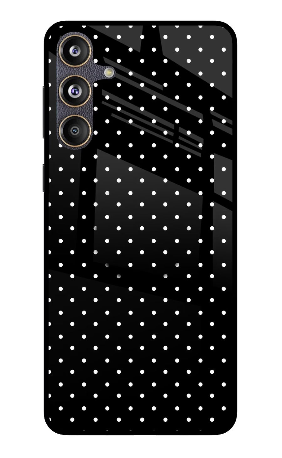 White Dots Samsung F55 5G Pop Case, Glass case