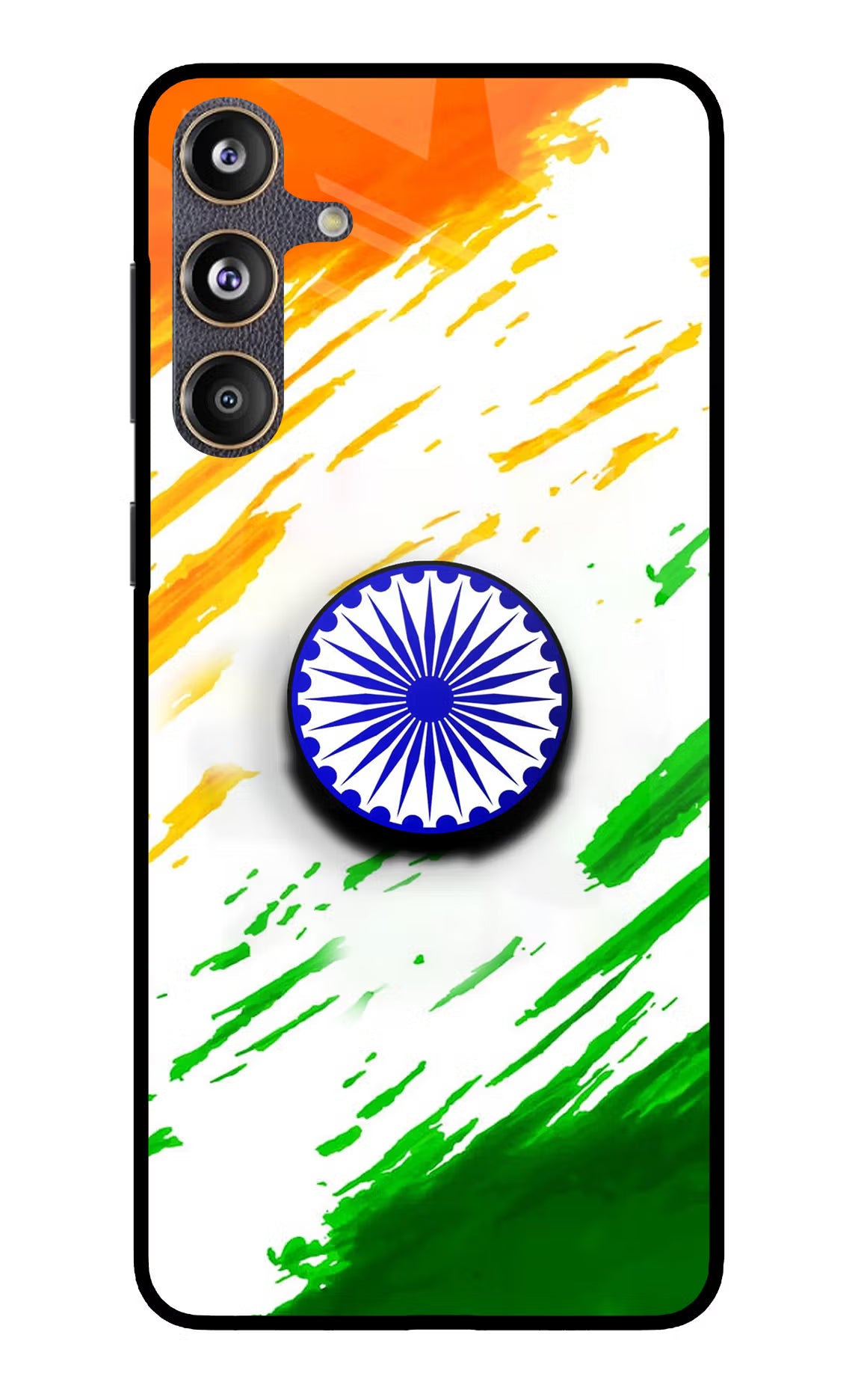 Indian Flag Ashoka Chakra Samsung F55 5G Pop Case by Casekaro