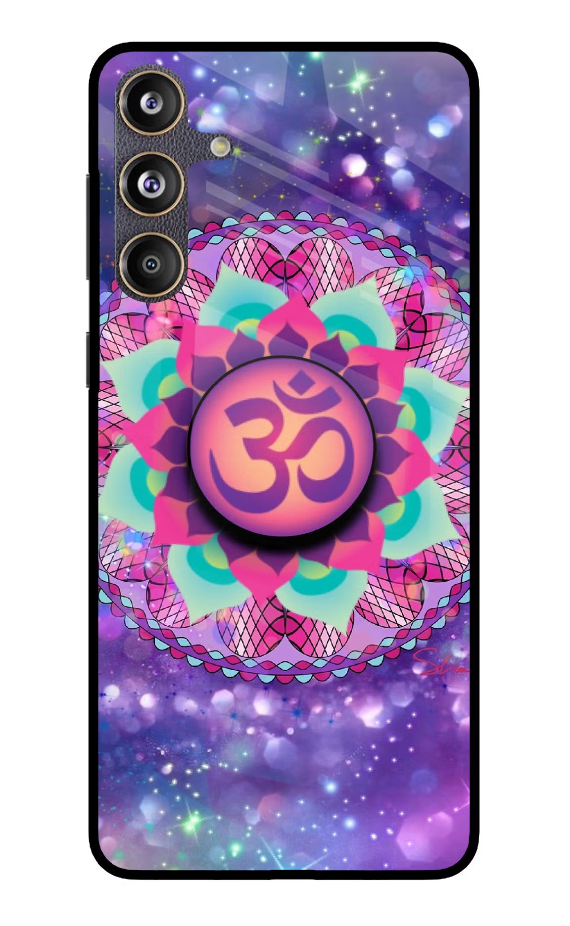 Om Purple Samsung F55 5G Pop Case by Casekaro