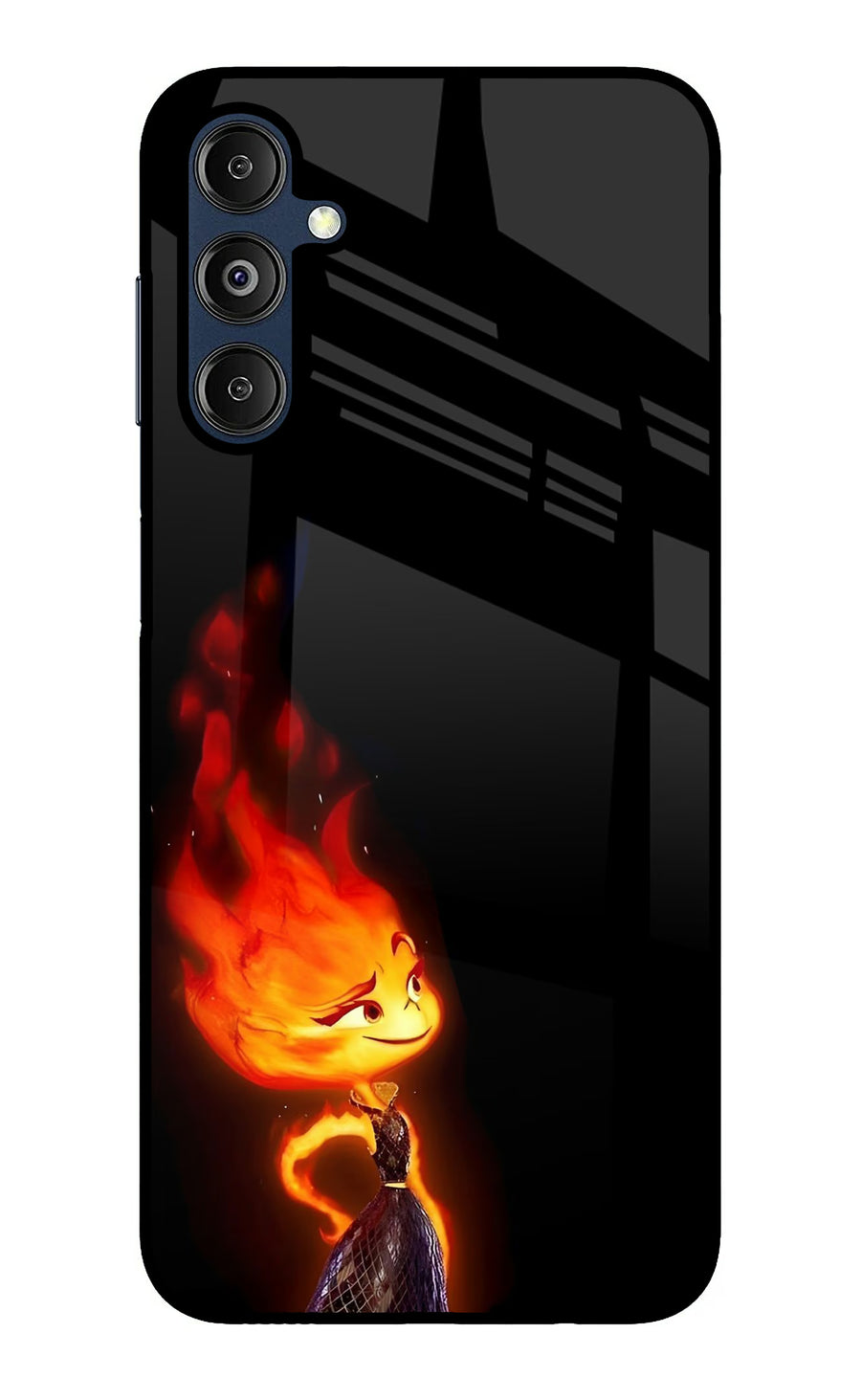 Ember Flame Samsung M14 5G Back Cover, Glass case