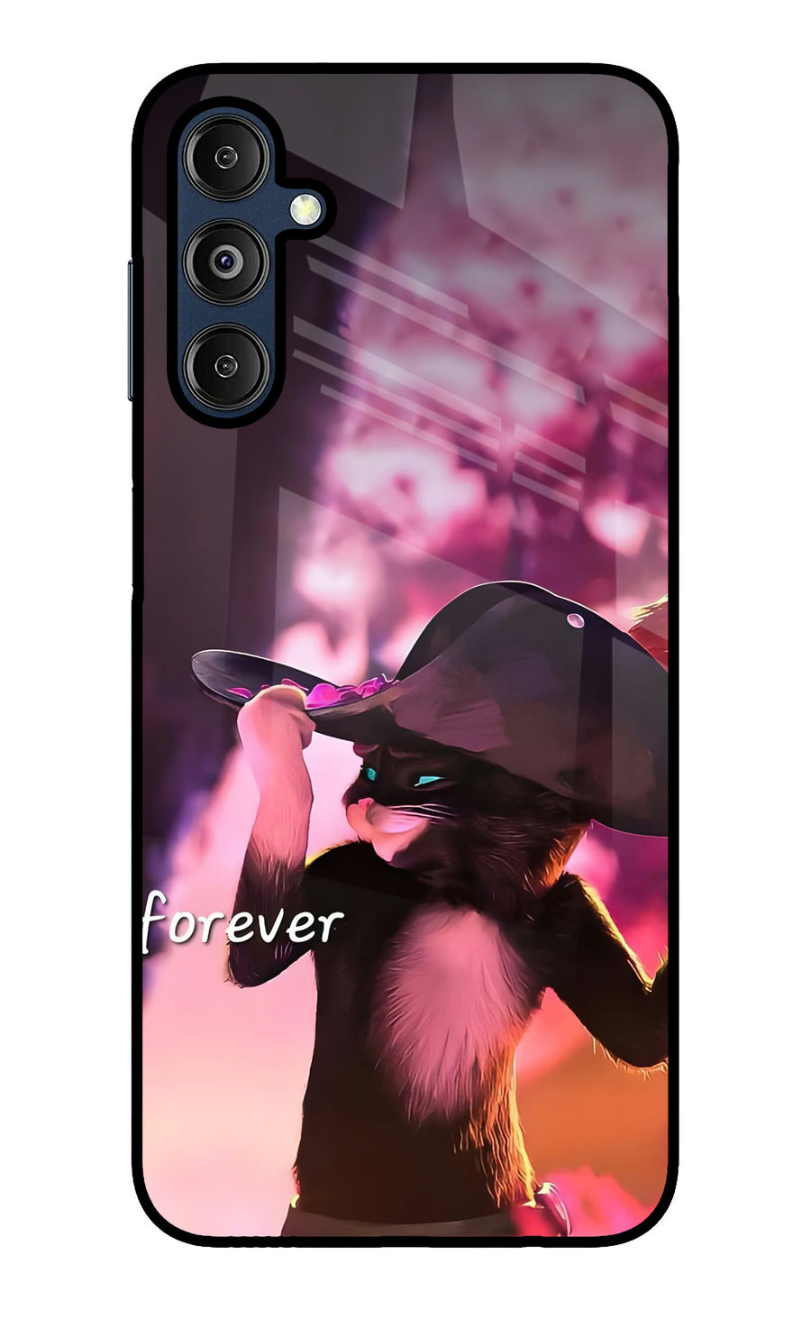 Forever Cat Samsung M14 5G Back Cover, Glass case