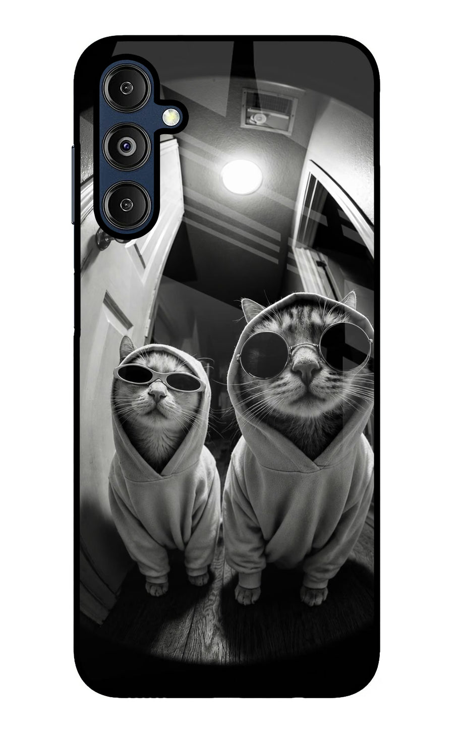 Hood Cats Samsung M14 5G Back Cover, Glass case