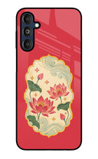 Pink Lotus Samsung M14 5G Glass Case