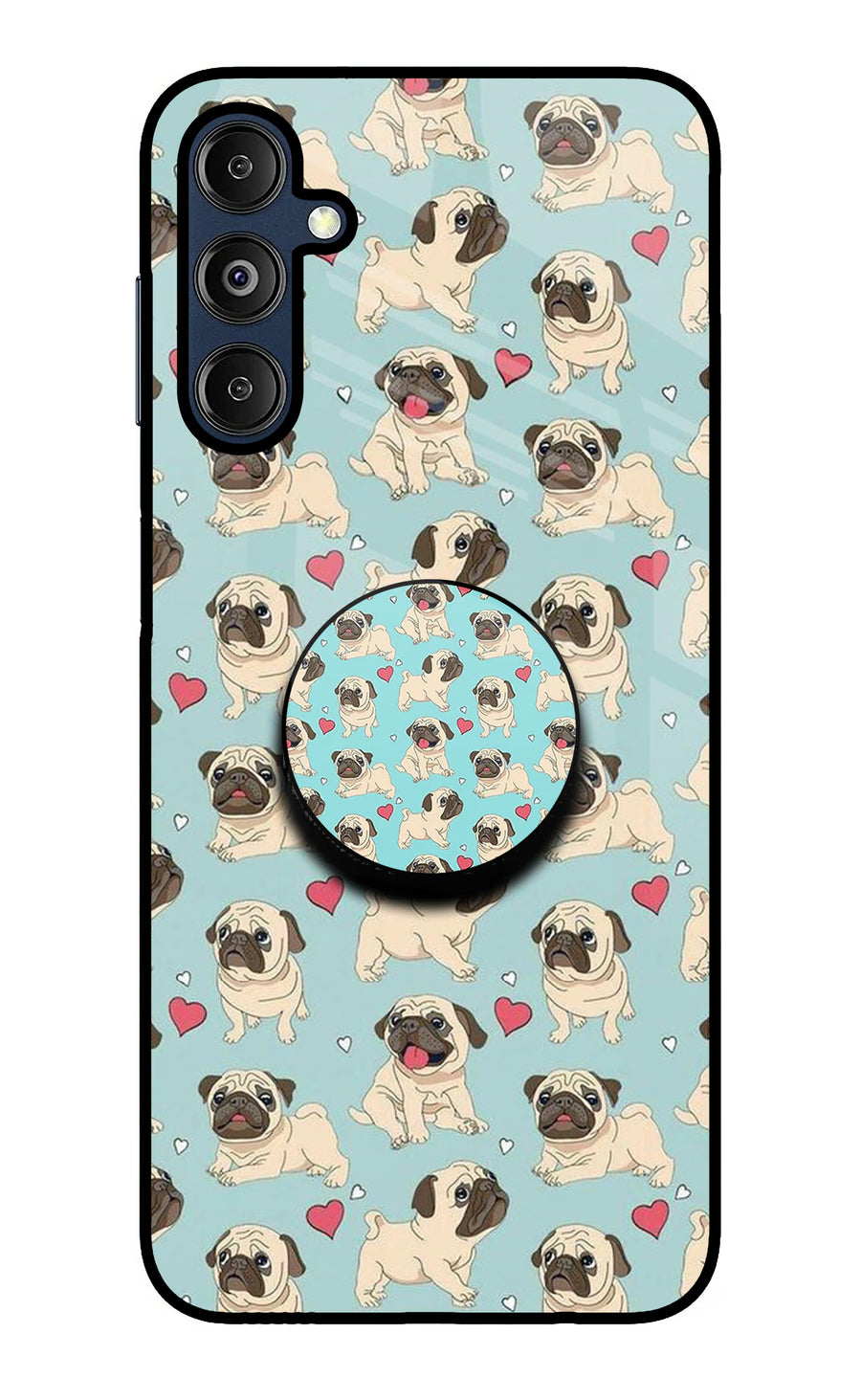 Pug Dog Samsung M14 5G Pop Case, Glass case
