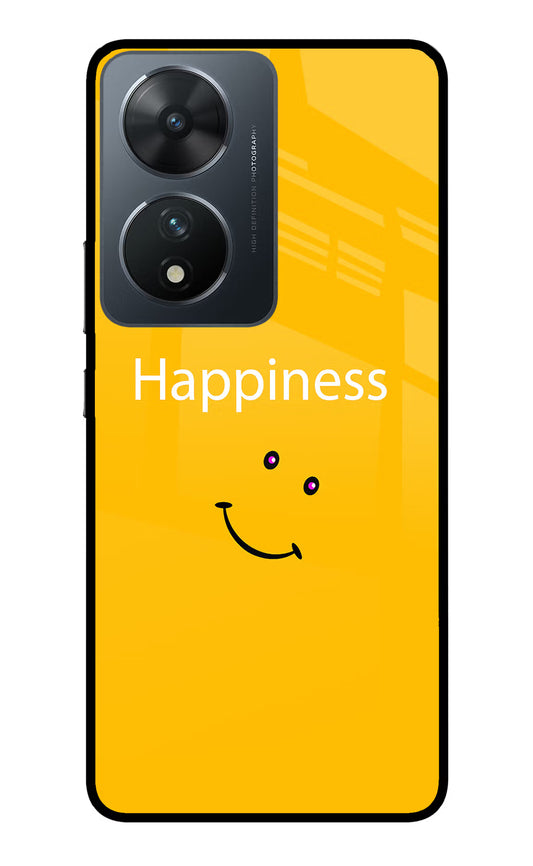 Happiness With Smiley Vivo T2 5G Glass Case