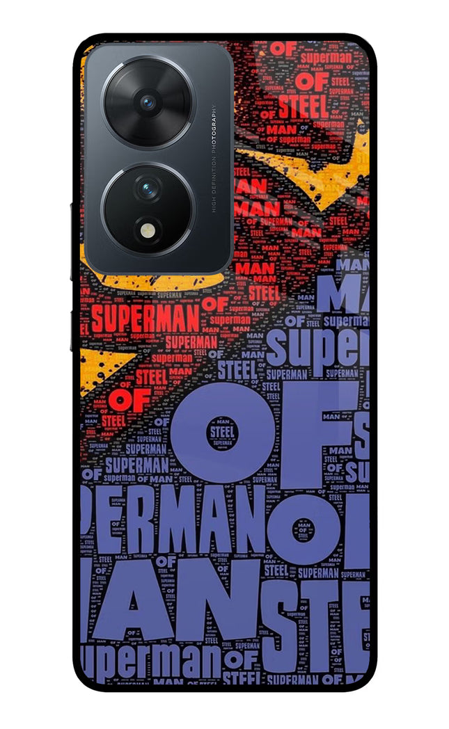 Superman Vivo T2 5G Glass Case Back Cover by Casekaro