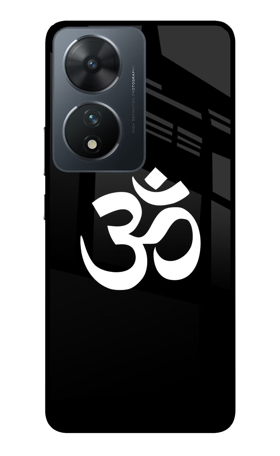Om Vivo T2 5G Glass Case Back Cover by Casekaro