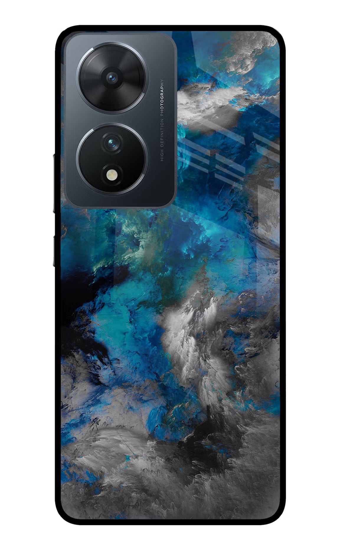 Artwork Vivo T2 5G Glass Case Back Cover by Casekaro
