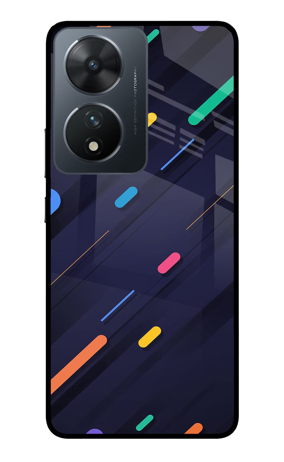 Abstract Design Vivo T2 5G Glass Case