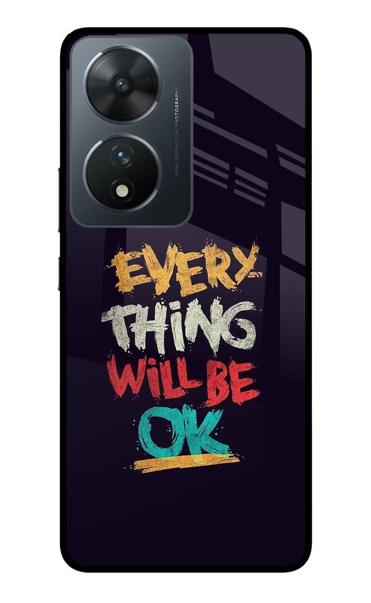 Everything Will Be Ok Vivo T2 5G Glass Case