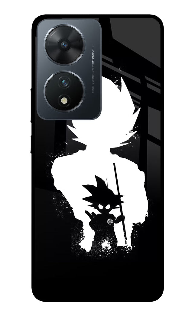 Goku Shadow Vivo T2 5G Glass Case Back Cover by Casekaro