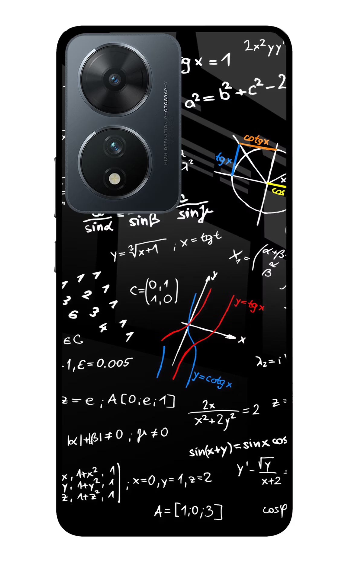Mathematics Formula Vivo T2 5G Glass Case