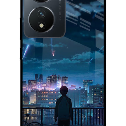 Anime Vivo T2 5G Glass Case Back Cover by Casekaro