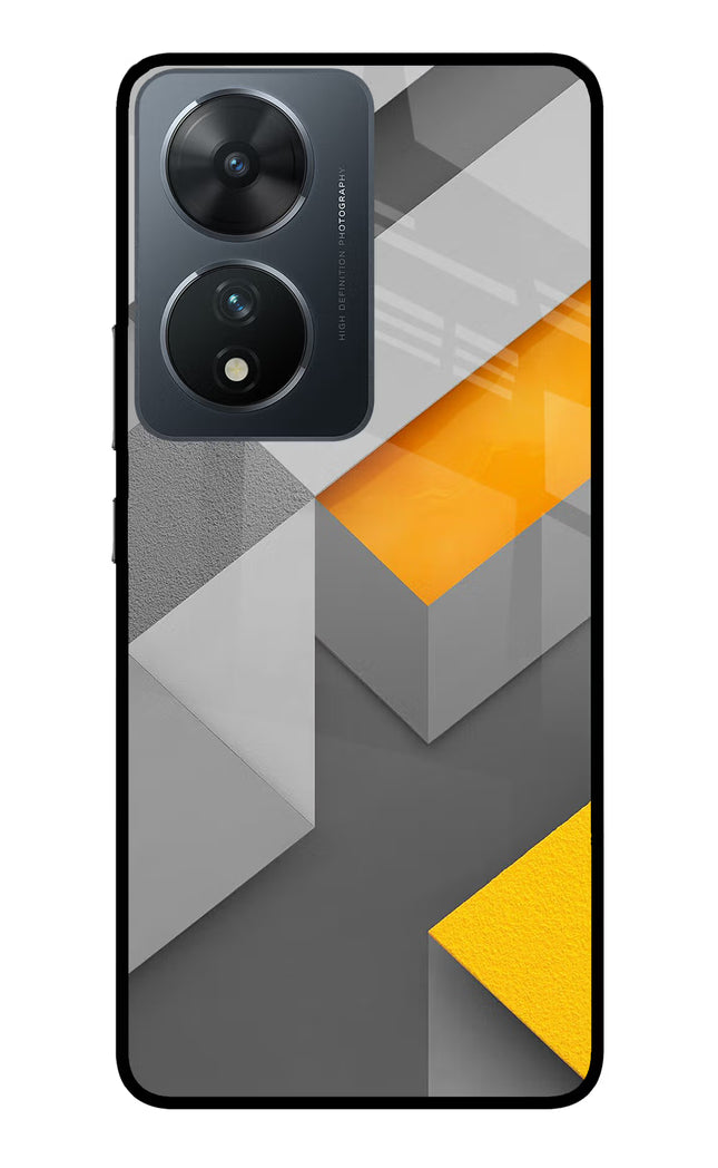 Abstract Vivo T2 5G Glass Case Back Cover by Casekaro