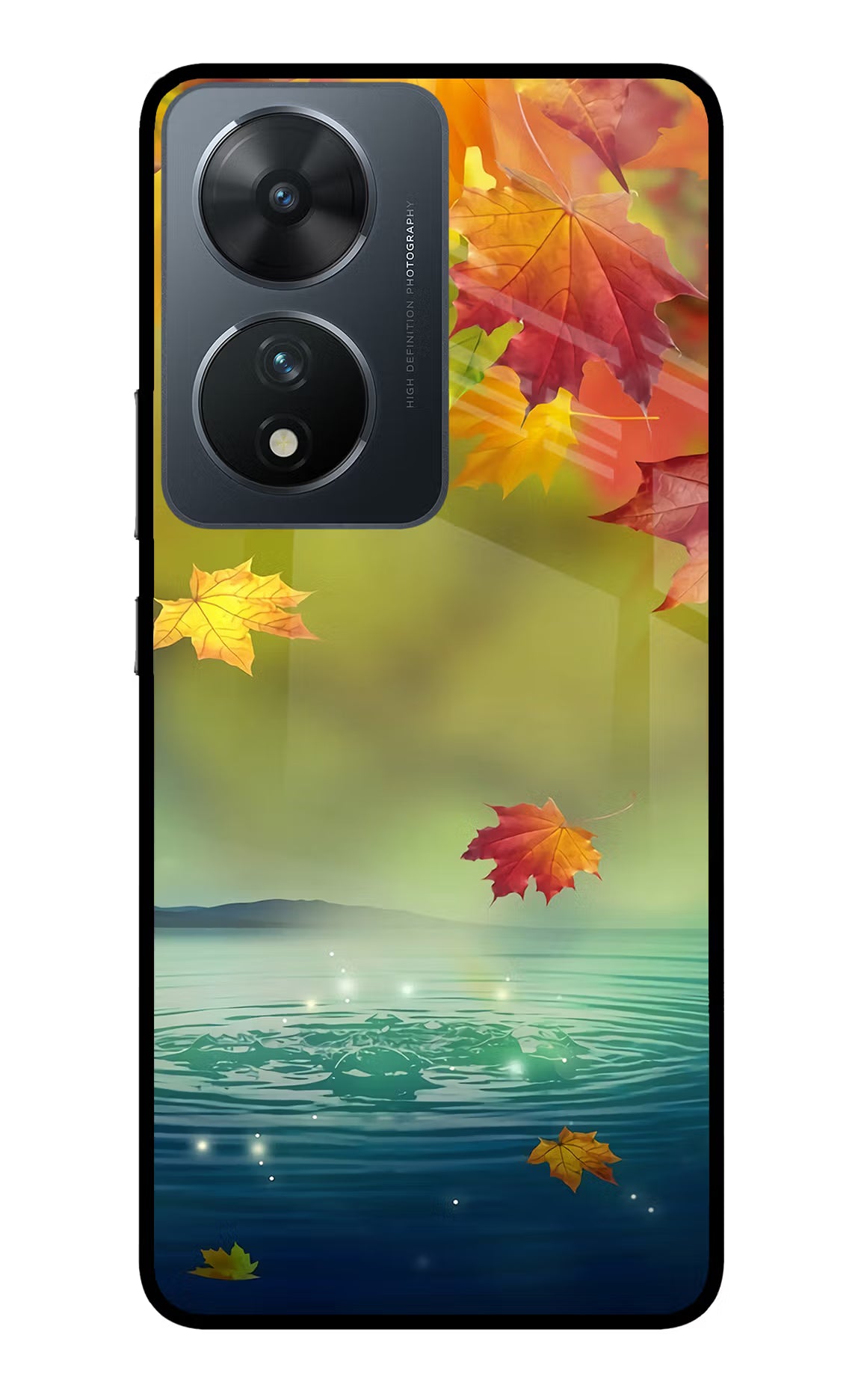 Flowers Vivo T2 5G Glass Case