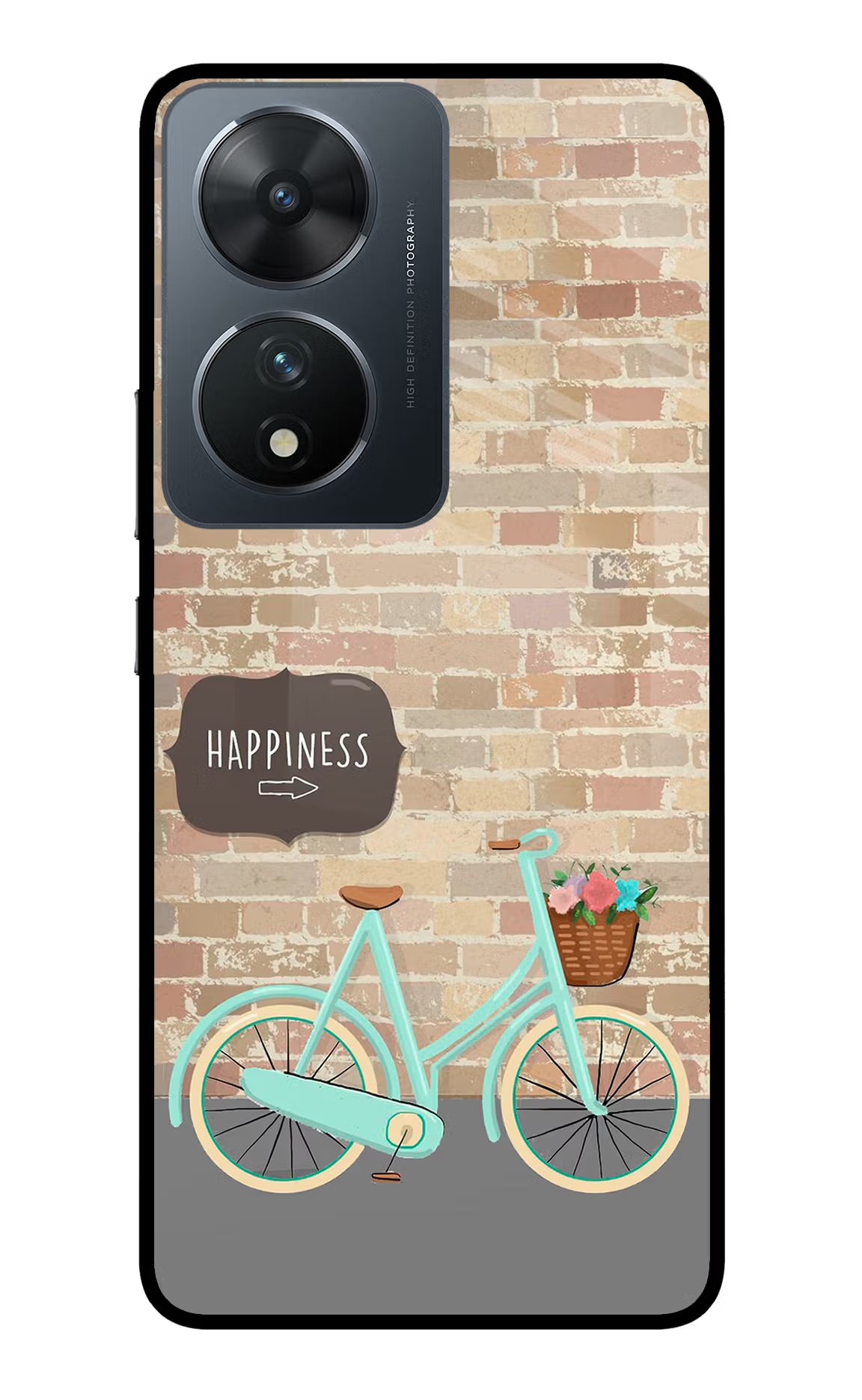 Happiness Artwork Vivo T2 5G Glass Case