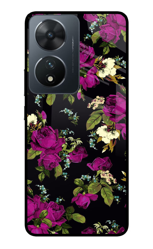 Flowers Vivo T2 5G Glass Case