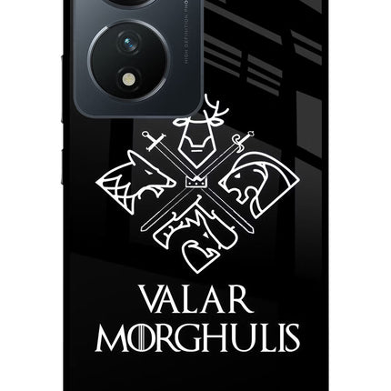 Valar Morghulis | Game Of Thrones Vivo T2 5G Glass Case Back Cover by Casekaro