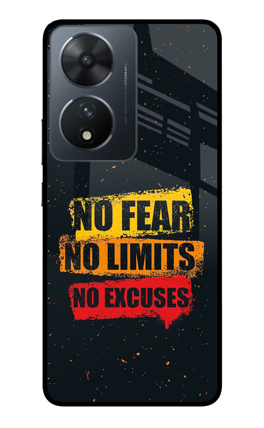 No Fear No Limits No Excuse Vivo T2 5G Glass Case