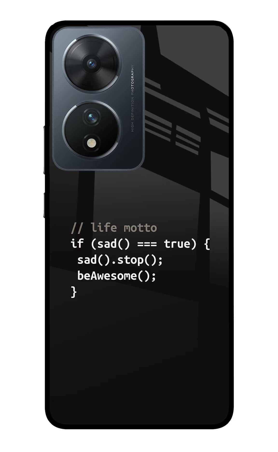 Life Motto Code Vivo T2 5G Glass Case