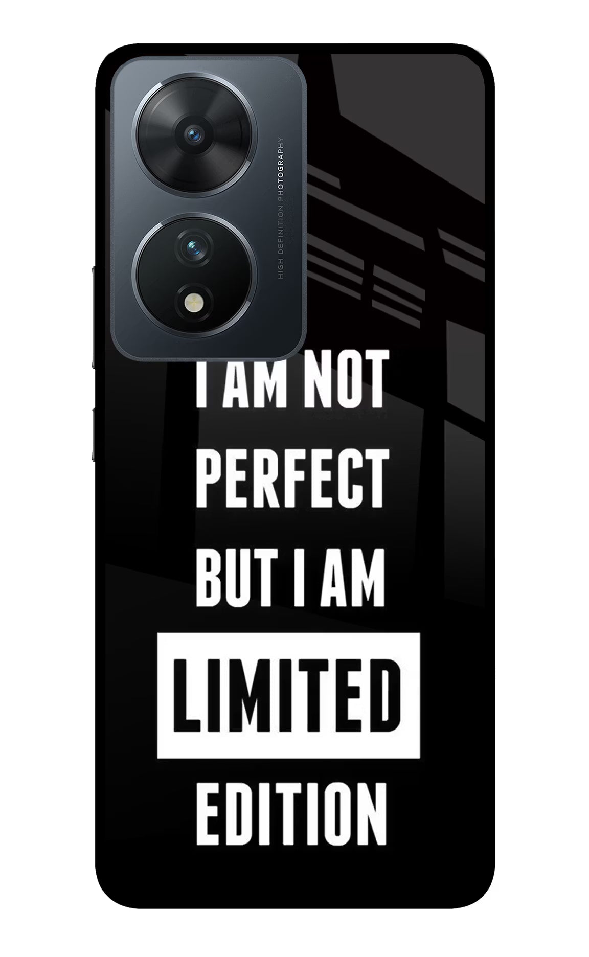 I Am Not Perfect But I Am Limited Edition Vivo T2 5G Glass Case
