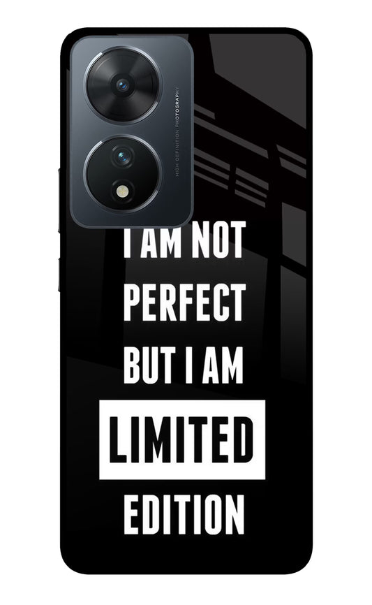 I Am Not Perfect But I Am Limited Edition Vivo T2 5G Glass Case