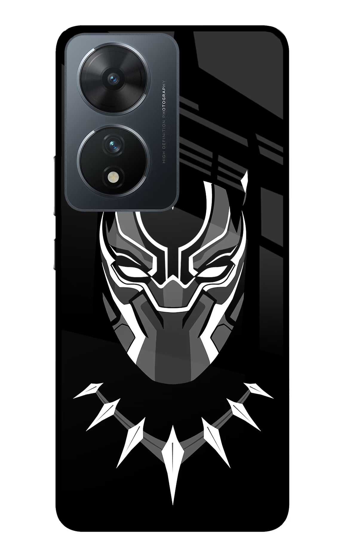 Black Panther Vivo T2 5G Glass Case Back Cover by Casekaro