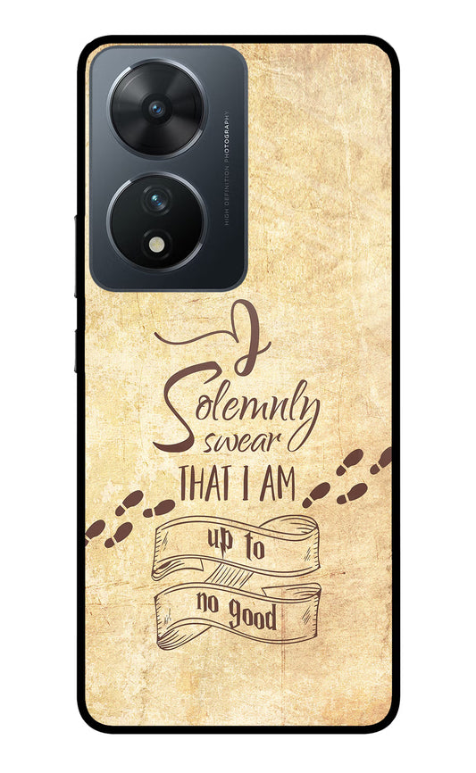 I Solemnly swear that i up to no good Vivo T2 5G Glass Case