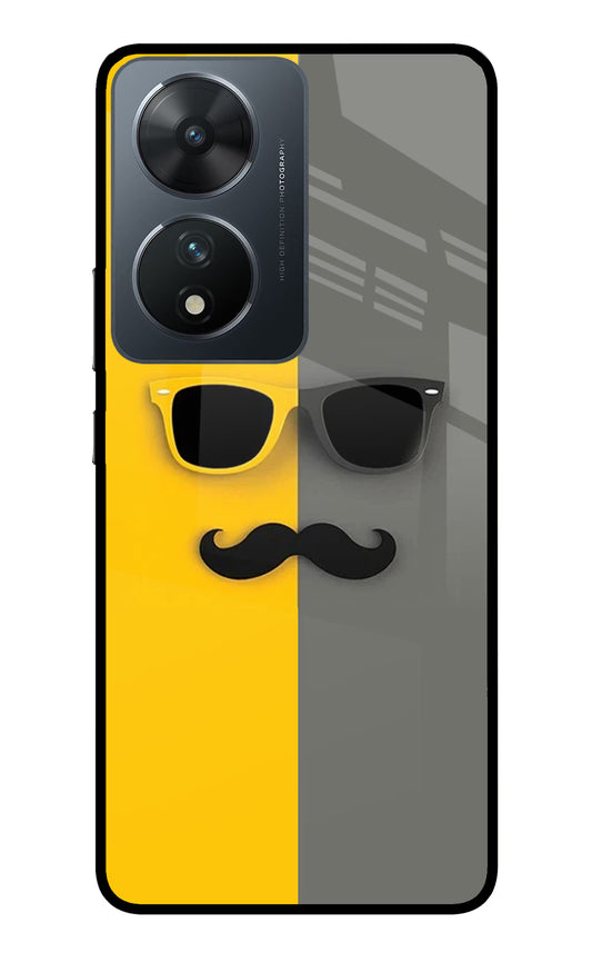Sunglasses with Mustache Vivo T2 5G Glass Case
