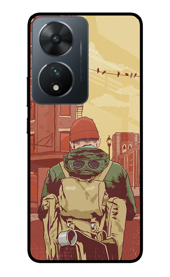 Adventurous Vivo T2 5G Glass Case Back Cover by Casekaro