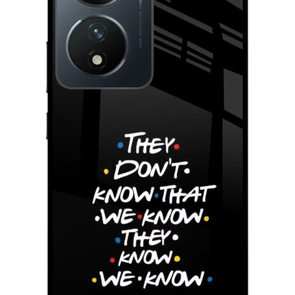 FRIENDS Dialogue Vivo T2 5G Glass Case Back Cover by Casekaro