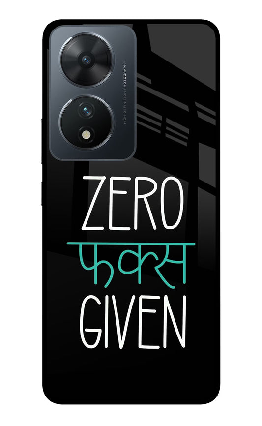 Zero Fucks Given Vivo T2 5G Glass Case