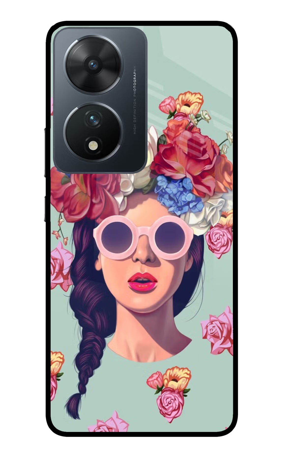 Pretty Girl Vivo T2 5G Glass Case