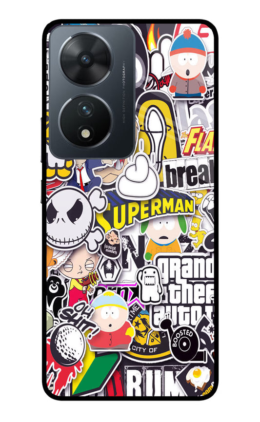 Sticker Bomb Vivo T2 5G Glass Case