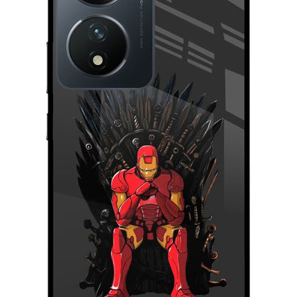 Ironman Throne Vivo T2 5G Glass Case Back Cover by Casekaro
