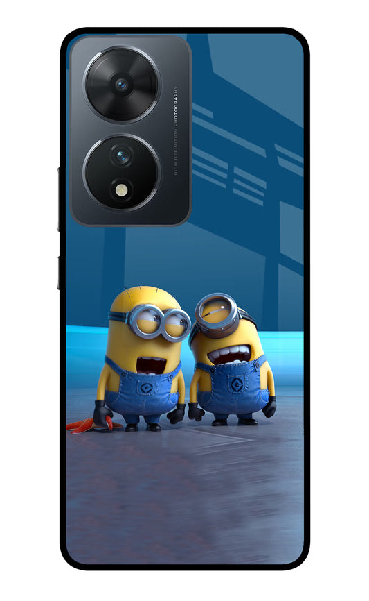 Minion Laughing Vivo T2 5G Glass Case