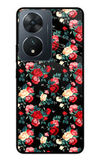 Rose Pattern Vivo T2 5G Glass Case